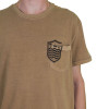 Camiseta Osklen Bolso Brasão Marrom 59088 