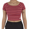 Cropped Tricats Listrado - Vermelho