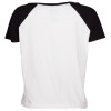 Camiseta Raglan Cantão Quadro - Branco/Preto - 2