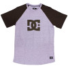 Camiseta DC Juvenil Raglan Star - Cinza Mescla/Marrom 1