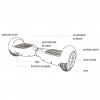 Hoverboard Skate Elétrico Smart Balance Wheel - Vermelho Com Bluetooth - 5