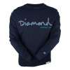 Camiseta Diamond Manga Longa Script - Marinho - 1