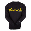 Camiseta Diamond Manga Longa Script - Preto - 1