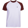 Camiseta Raglan Element Fundamental - Branco/Marrom - 1
