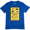 Camiseta HB Juvenil Drive On Left - Azul 1