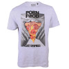 Camiseta Lost Food Porn Pizza Cinza Mescla - 1