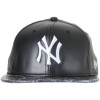 Boné New Era NY Classic Yankees Vize Couro - Preto