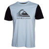 Camiseta Quiksilver Action Logo - Azul Claro - 1