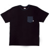 Camiseta Quiksilver Pocket - Preto/Vinho - 1