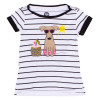 Camiseta Roxy Infantil Sunny - Branco/Preto 1