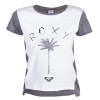 Camiseta Roxy Second Side - Chumbo Mescla/Branco 1