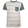 Camiseta Rvca Change - Bege Mescla/Verde - 1