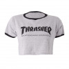 Camiseta Thrasher Mag Cropped Cinza1