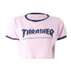Camiseta Thrasher Mag Cropped Rosa 1